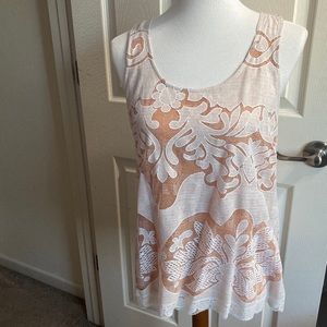 Anthropologie HD in Paris Lace Overlay Tank